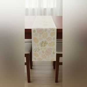 NEW Easter Egg Table Runner Spring Floral 72"